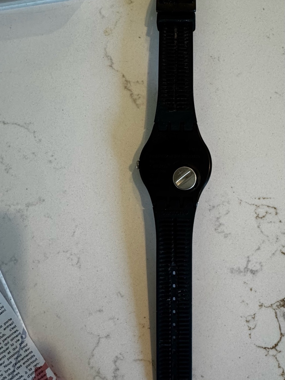 Swatch Adelboden Red and Black Plaid Watch - Picture 5 of 12